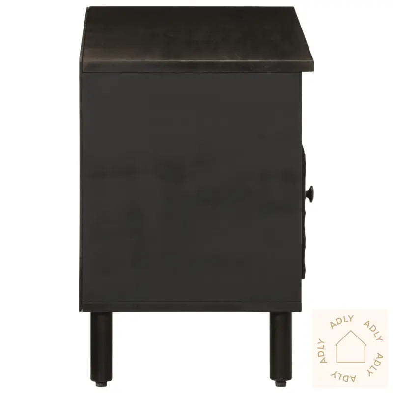 Tv-Benk Svart 80X33X46 Cm Heltre Mango