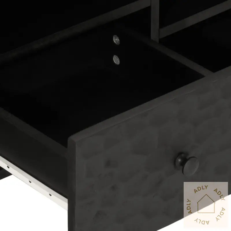 Tv-Benk Svart 100X33X46 Cm Heltre Mango