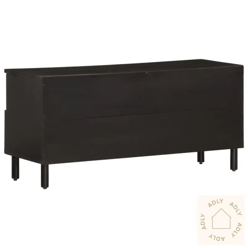 Tv-Benk Svart 100X33X46 Cm Heltre Mango