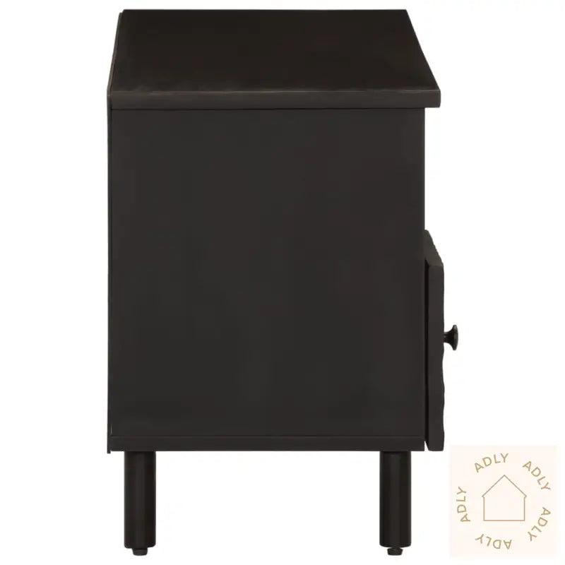 Tv-Benk Svart 100X33X46 Cm Heltre Mango