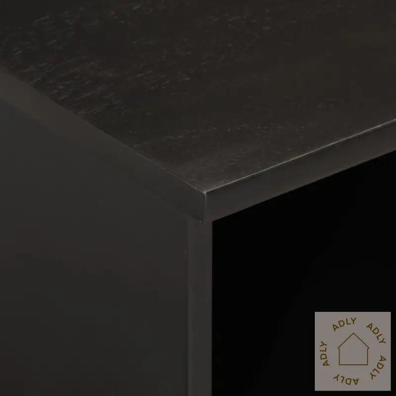 Tv-Benk Svart 100X33X46 Cm Heltre Mango