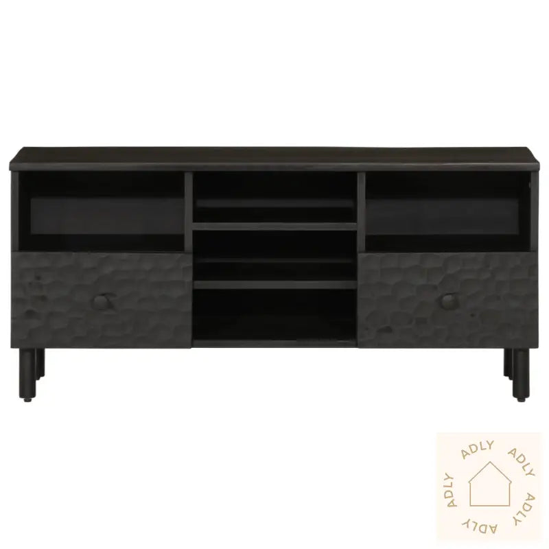 Tv-Benk Svart 100X33X46 Cm Heltre Mango