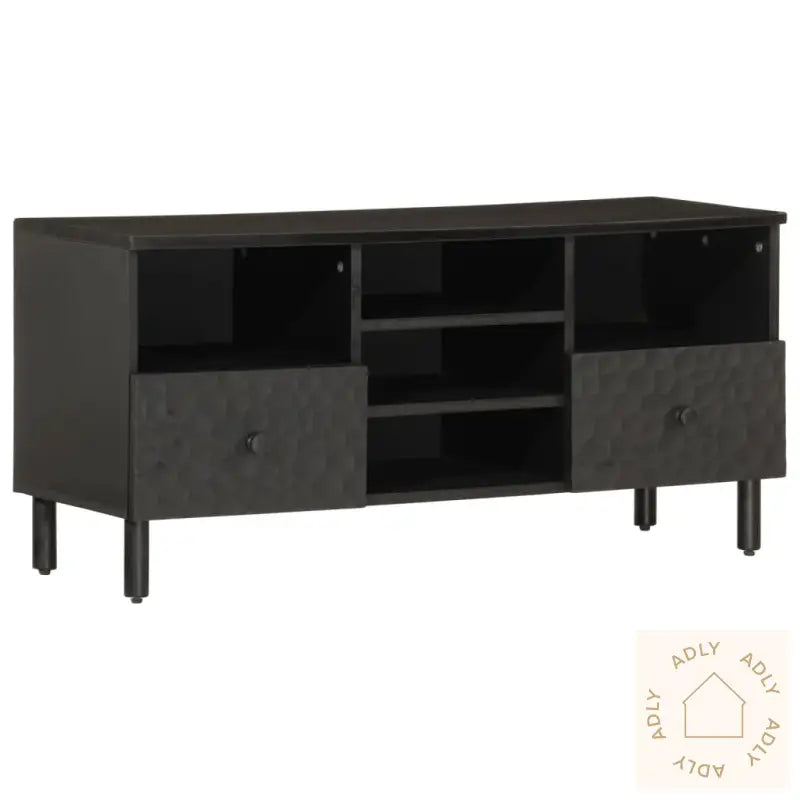 Tv-Benk Svart 100X33X46 Cm Heltre Mango