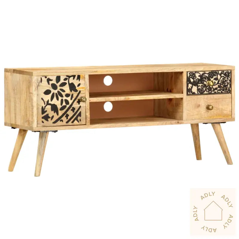 Tv-Benk 100X30X45 Cm Heltre Mango