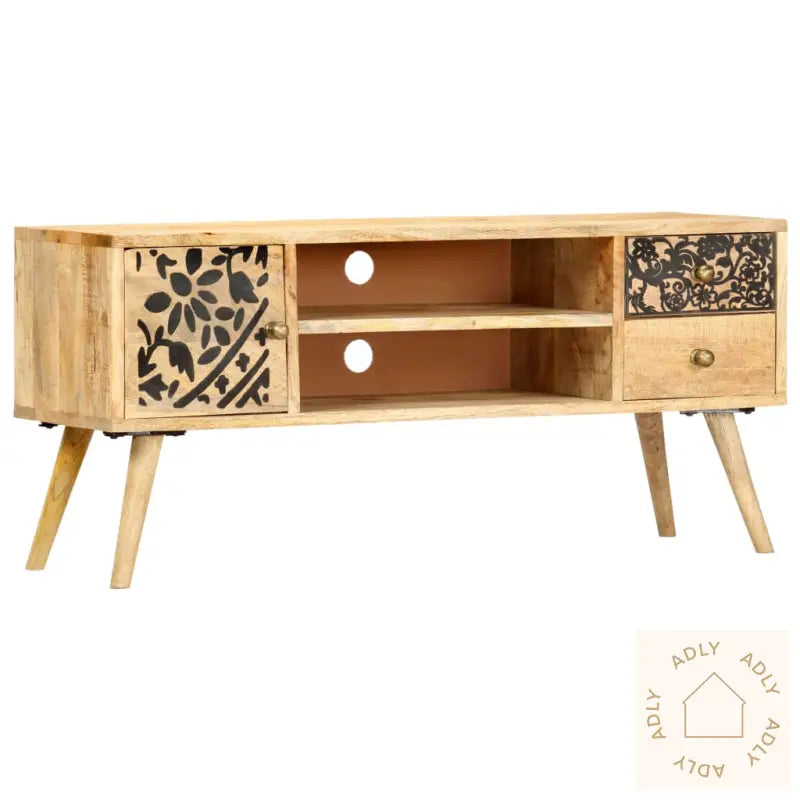 Tv-Benk 100X30X45 Cm Heltre Mango