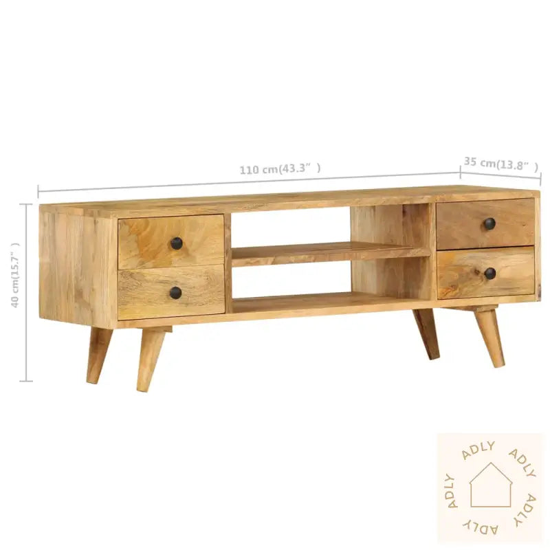 Tv-Benk 110X35X40 Cm Heltre Mango