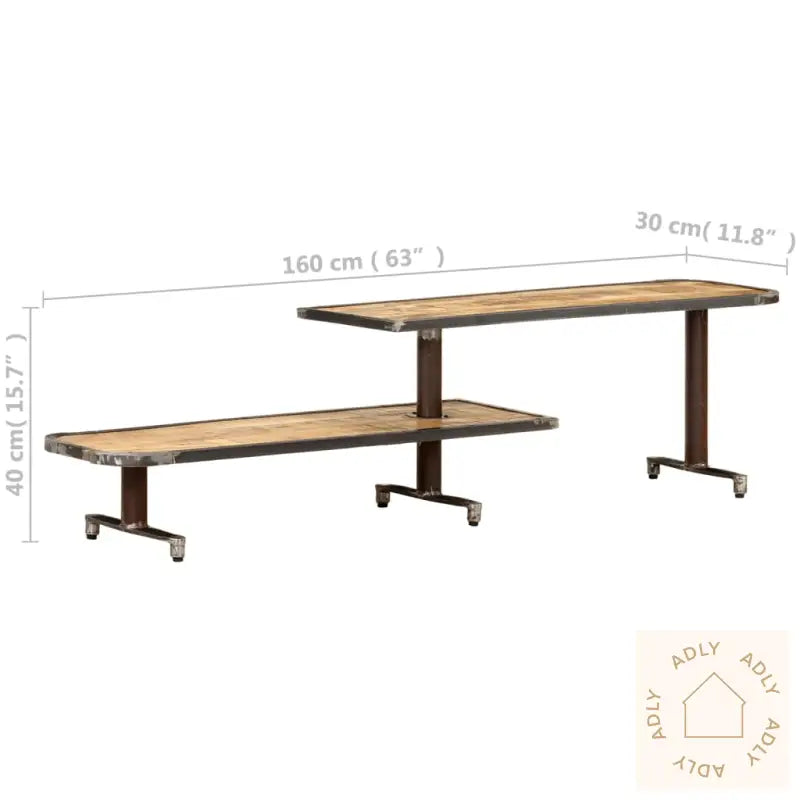 Tv-Benk 160X30X40 Cm Heltre Mango