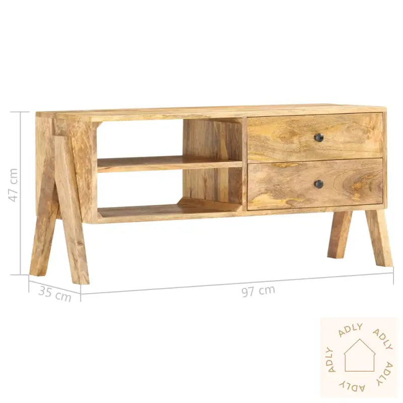 Tv-Benk 97X35X47 Cm Heltre Mango