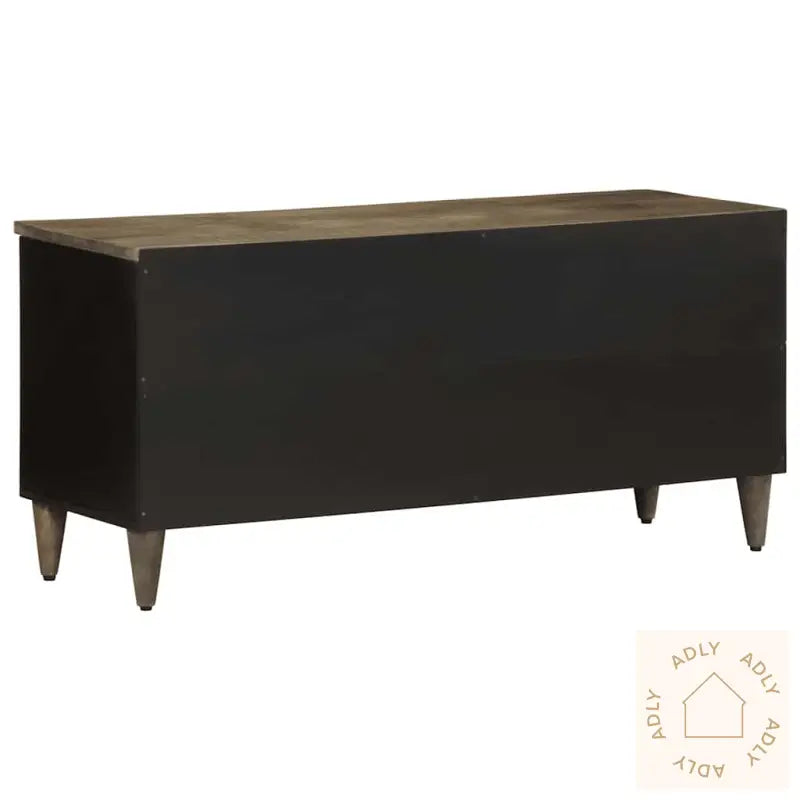 Tv-Benk Svart 100X33X46 Cm Heltre Mango