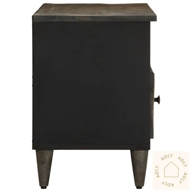 Tv-Benk Svart 100X33X46 Cm Heltre Mango