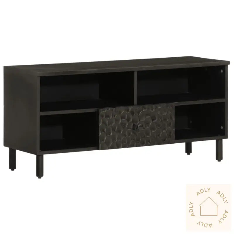Tv-Benk Svart 100X33X46 Cm Heltre Mango