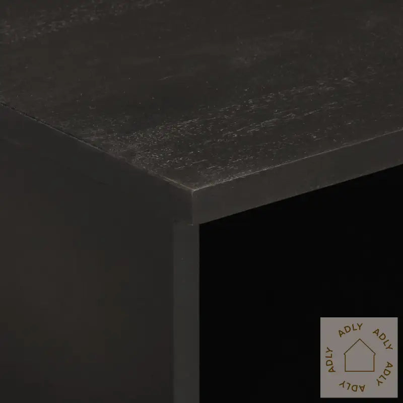 Tv-Benk Svart 100X33X46 Cm Heltre Mango