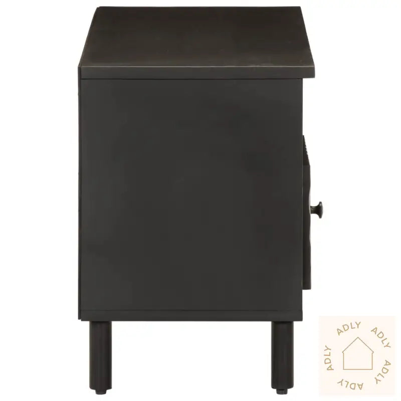 Tv-Benk Svart 100X33X46 Cm Heltre Mango