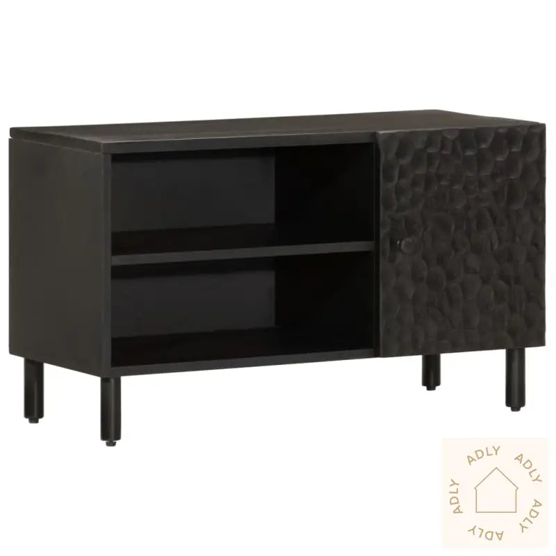 Tv-Benk Svart 80X31X46 Cm Heltre Mango
