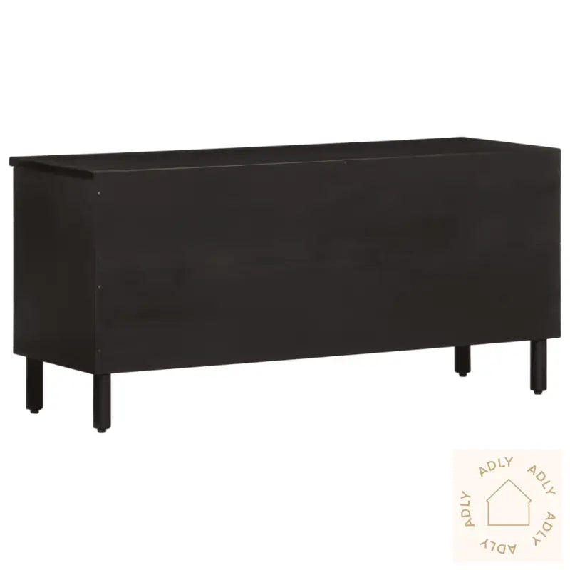 Tv-Benk Svart 100X33X46 Cm Heltre Mango