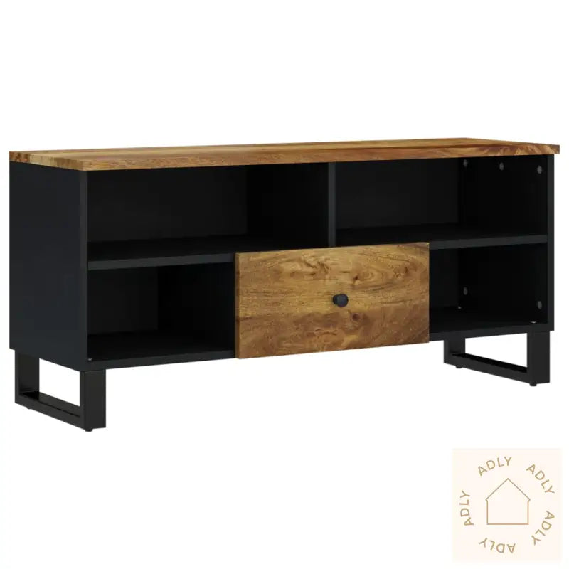 Tv-Benk 100X33X46 Cm Heltre Mango Og Konstruert Tre