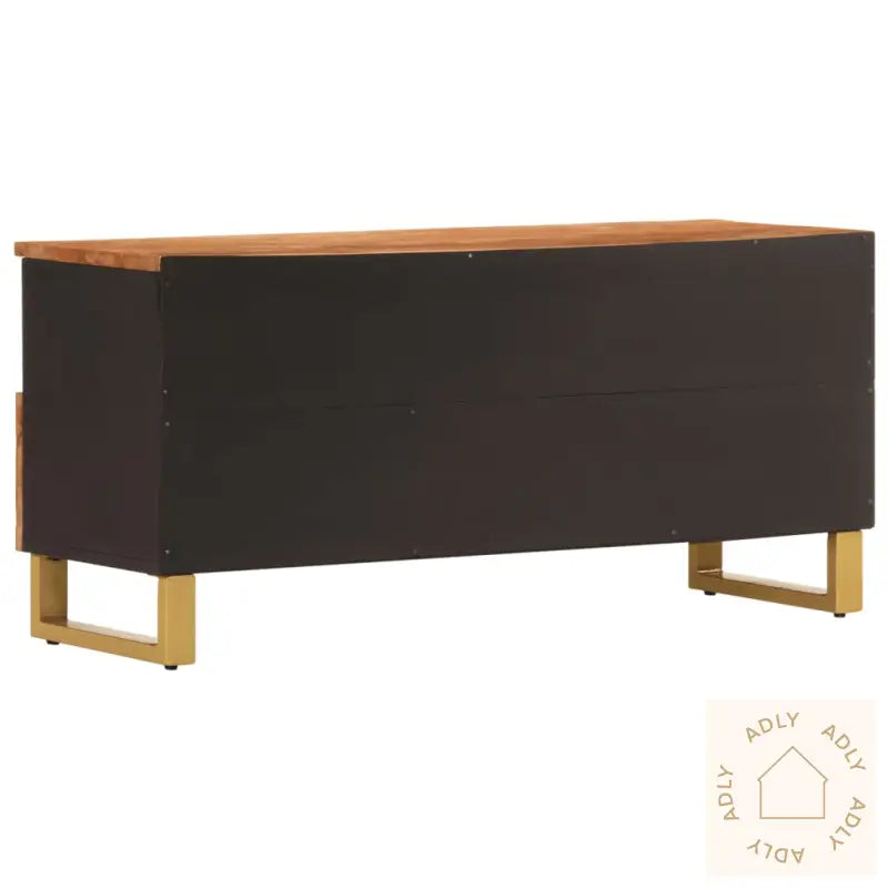 Tv-Benk Brun Og Svart 100X33,5X46 Cm Heltre Mango