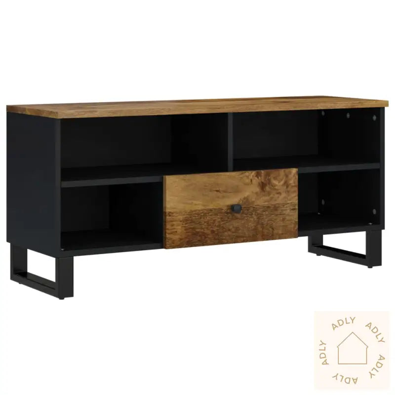 Tv-Benk 100X33X46 Cm Heltre Mango Og Konstruert Tre