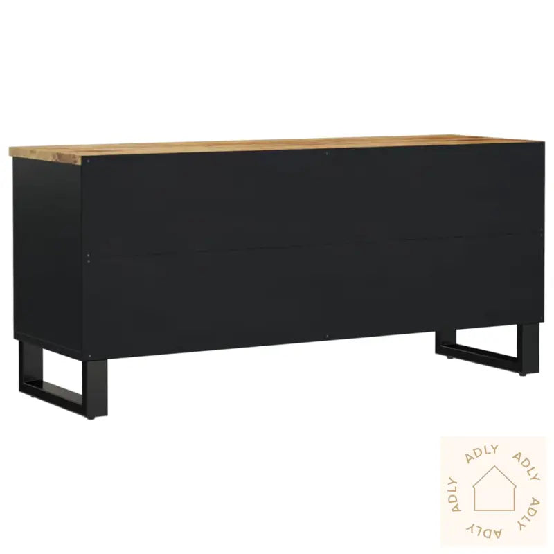 Tv-Benk 100X33X46 Cm Heltre Mango Og Konstruert Tre