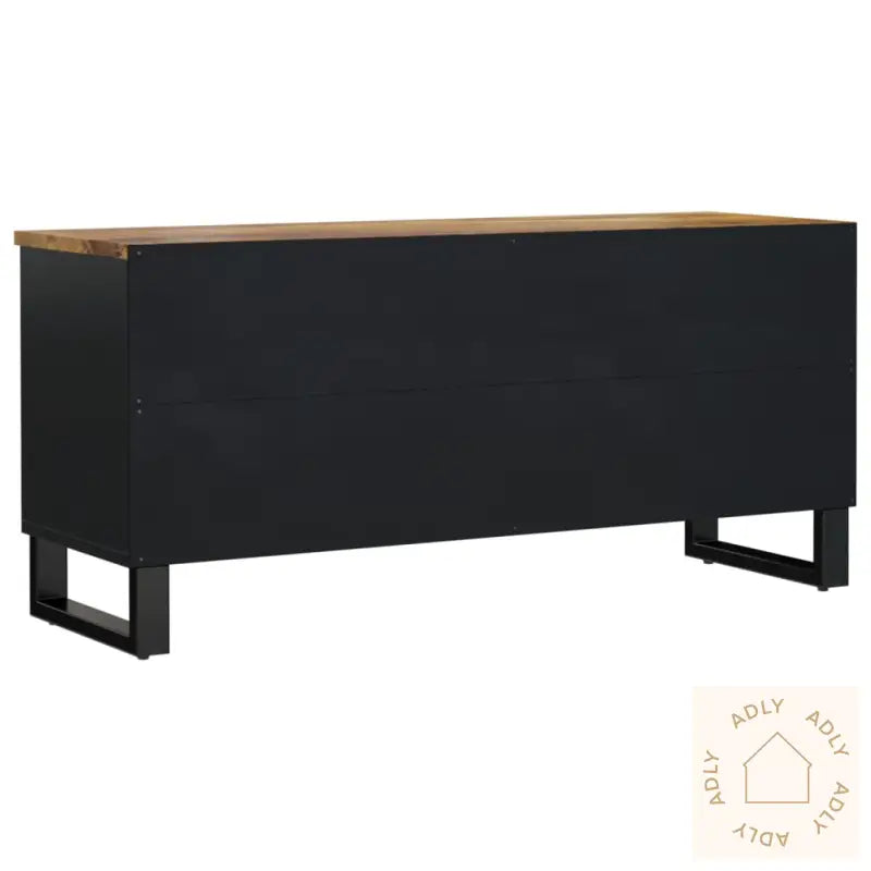 Tv-Benk 100X33X46 Cm Heltre Mango Og Konstruert Tre