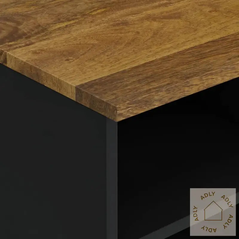 Tv-Benk 100X33X46 Cm Heltre Mango Og Konstruert Tre