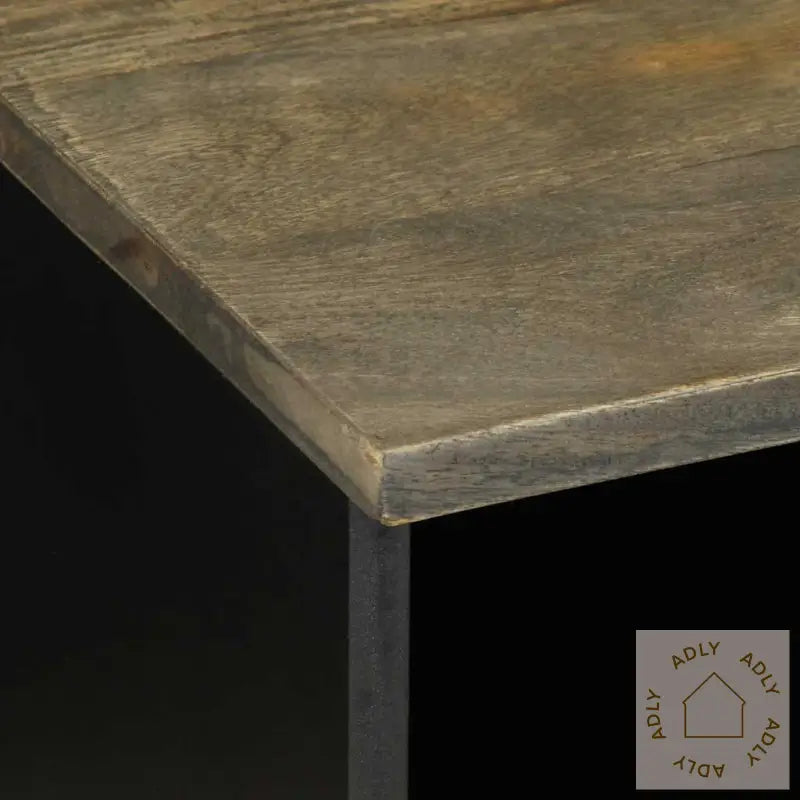 Tv-Benk Svart 100X33X46 Cm Heltre Mango