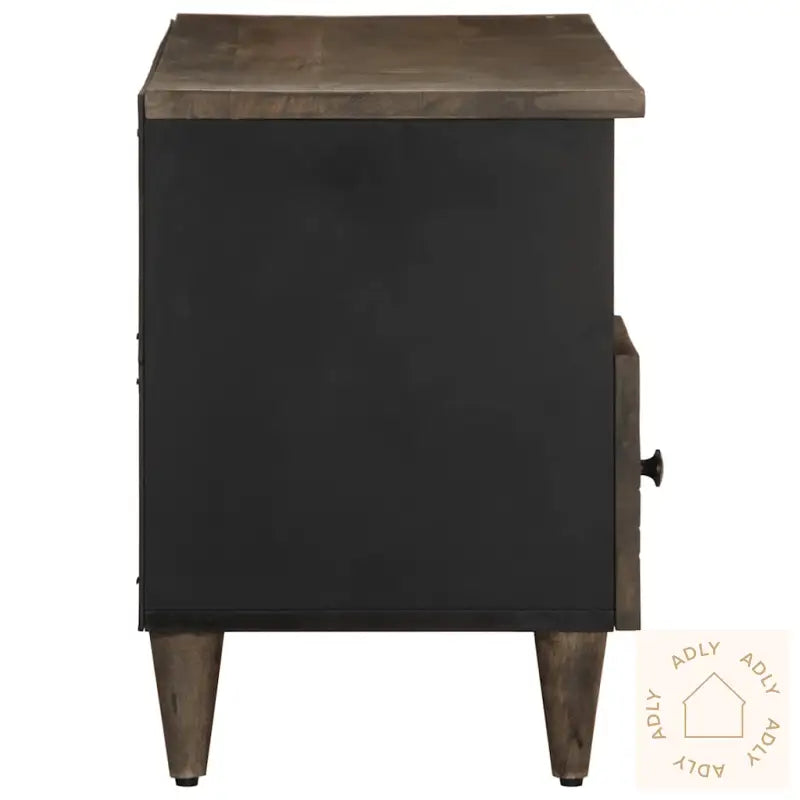 Tv-Benk Svart 100X33X46 Cm Heltre Mango