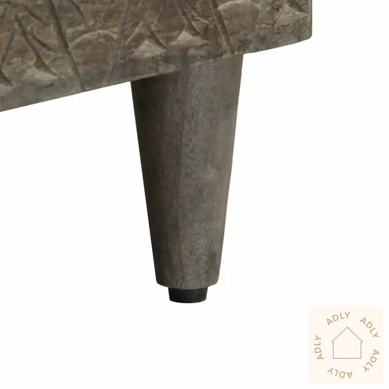 Tv-Benk Svart 100X33X46 Cm Heltre Mango
