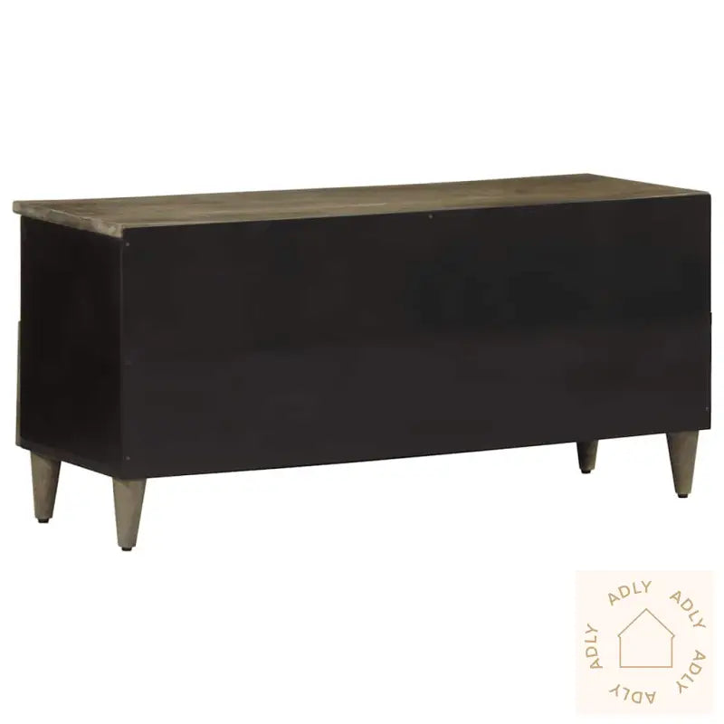 Tv-Benk Svart 100X33X46 Cm Heltre Mango