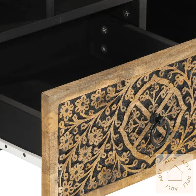 Tv-Benk 100X33X46 Cm Heltre Mango