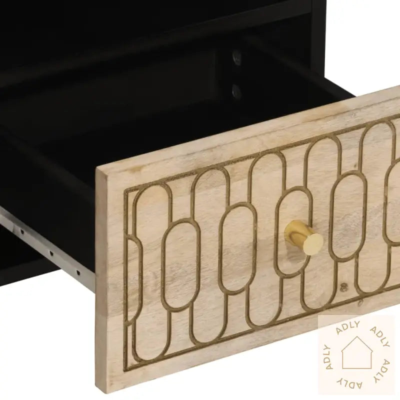 Tv-Benk 100X33X46 Cm Heltre Mango