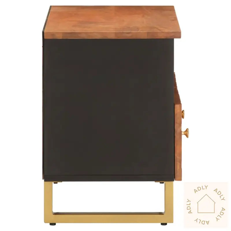 Tv-Benk Brun Og Svart 70X33,5X46 Cm Heltre Mango