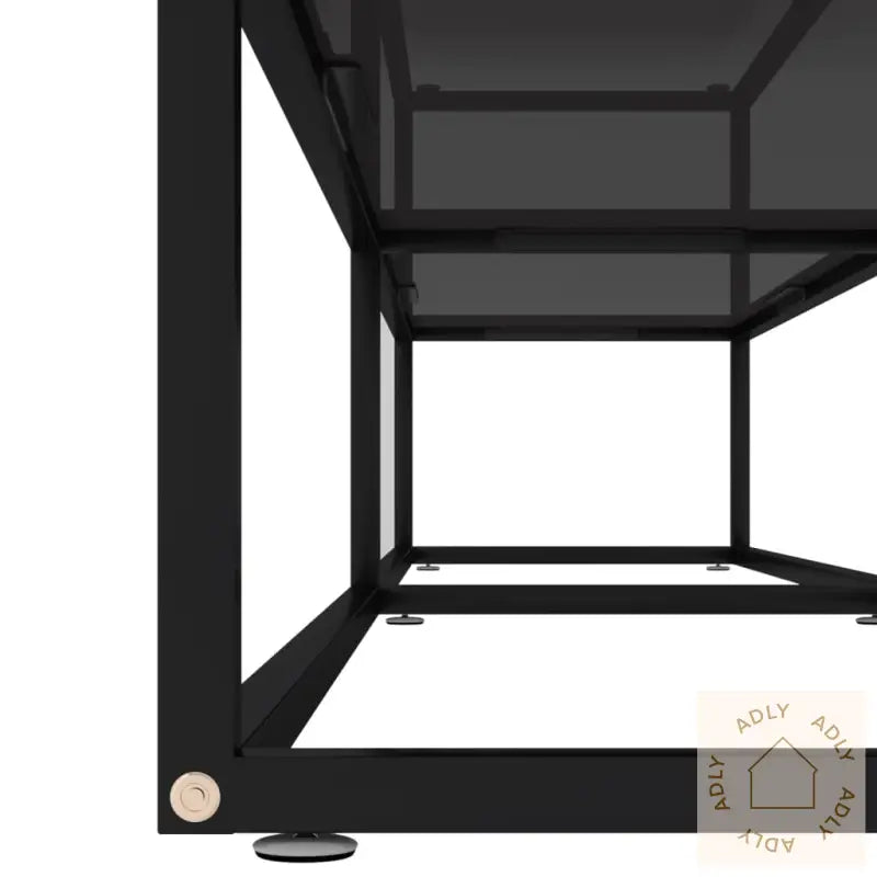 Tv-Benk Svart 200X40X40,5 Cm Herdet Glass