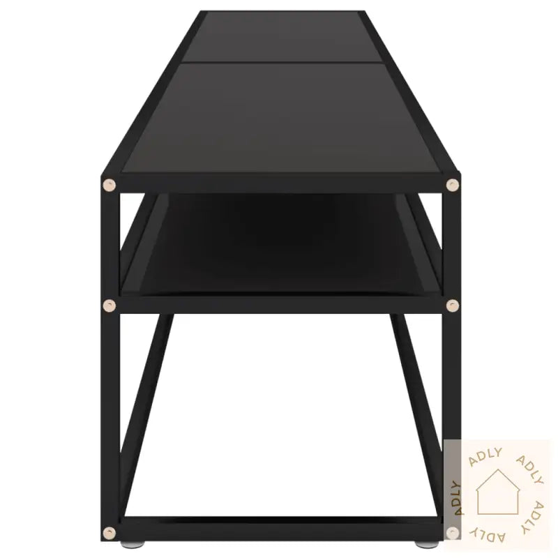 Tv-Benk Svart 200X40X40,5 Cm Herdet Glass