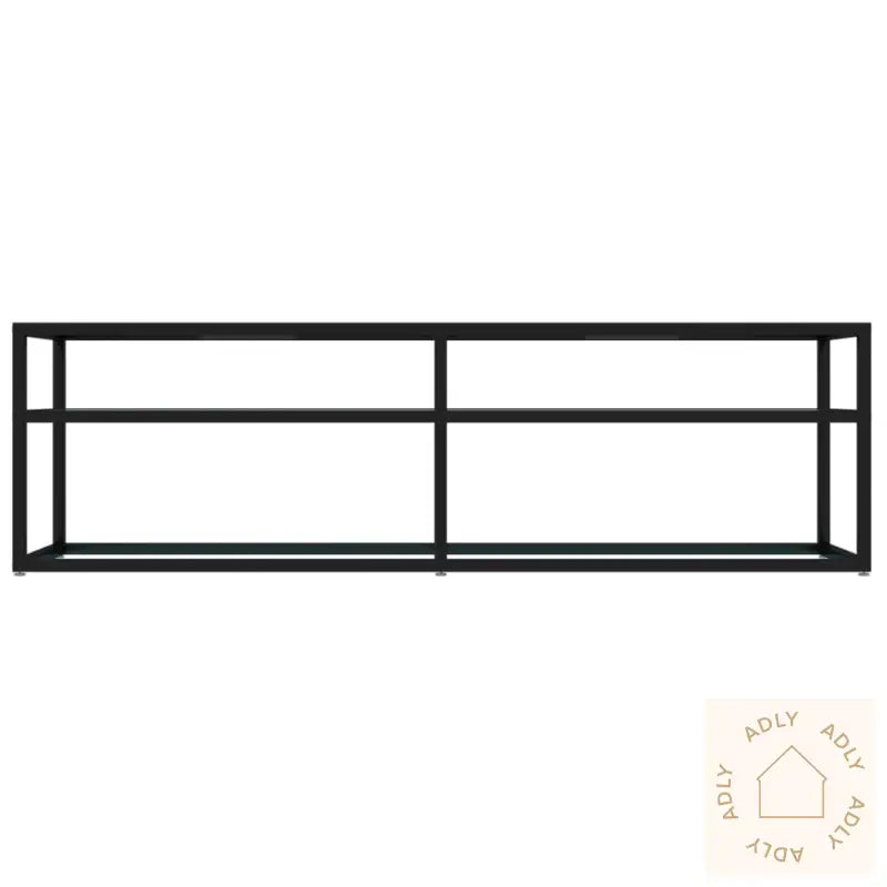 Tv-Benk Hvit Marmor 140X40X40,5 Cm Herdet Glass