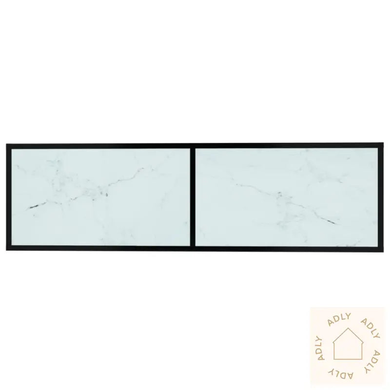 Tv-Benk Hvit Marmor 140X40X40,5 Cm Herdet Glass