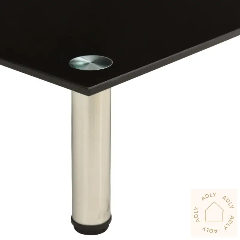 Tv-Benk Svart 40X35X17 Cm Herdet Glass