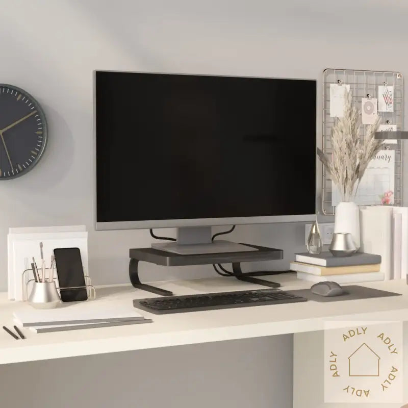 Monitorstativ Svart 37X28X11,5 Cm