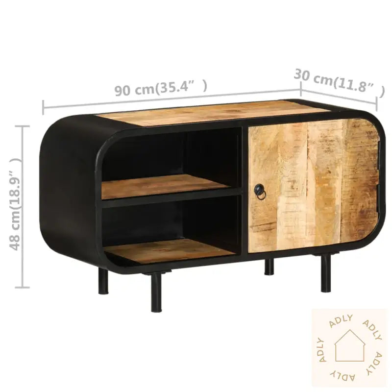 Tv-Benk 90X30X48 Cm Grovt Mangotre