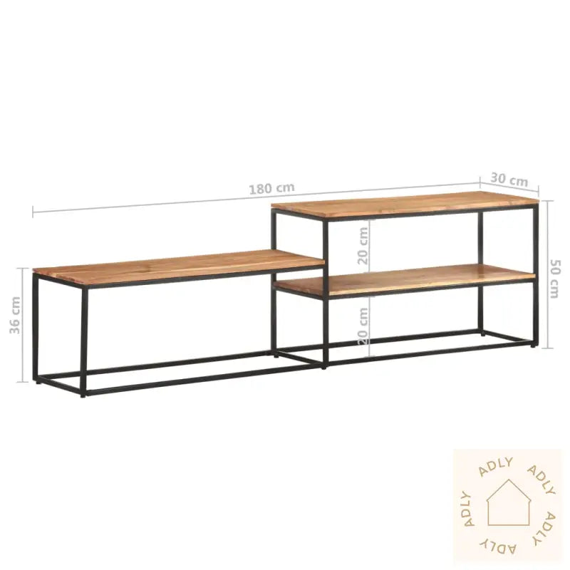 Tv-Benk 180X30X50 Cm Heltre Akasie