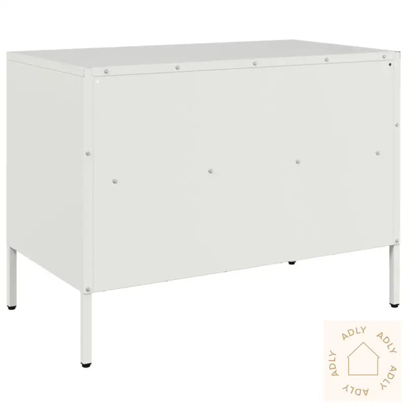 Tv-Benk Hvit 68X39X50,5 Cm Stål