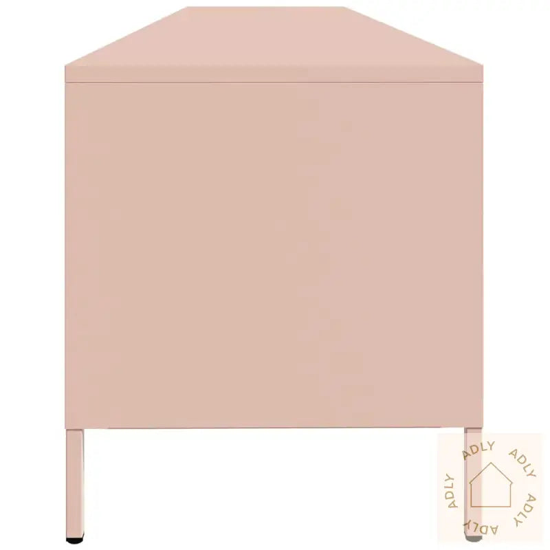 Tv-Benk Rosa 202X39X43,5 Cm Kaldvalset Stål