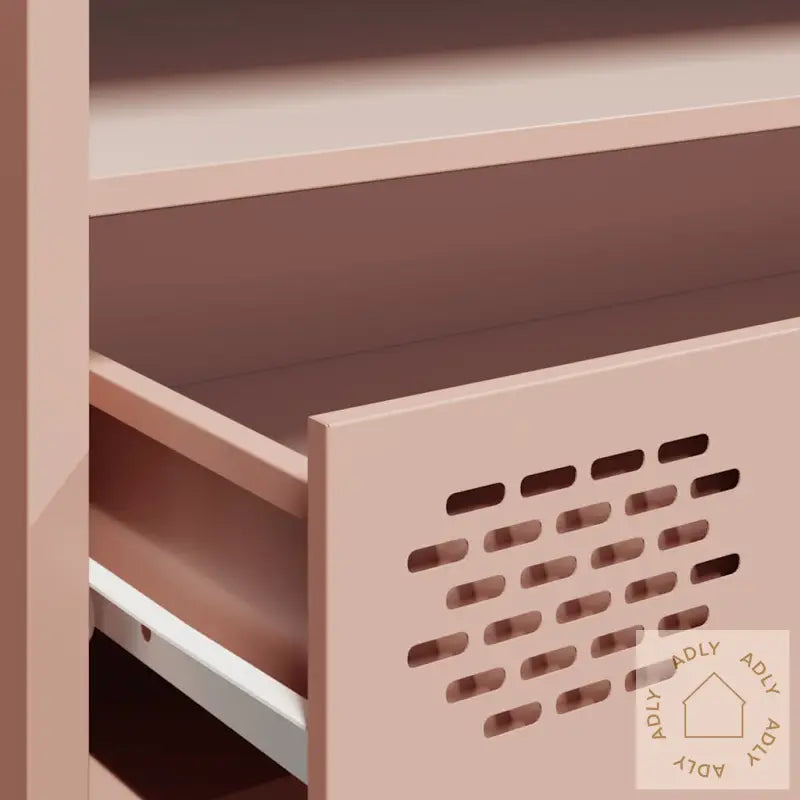 Tv-Benk Rosa 202X39X43,5 Cm Kaldvalset Stål