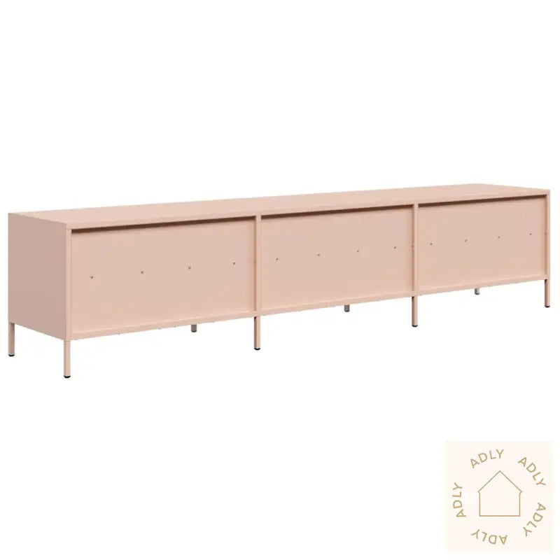 Tv-Benk Rosa 202X39X43,5 Cm Kaldvalset Stål