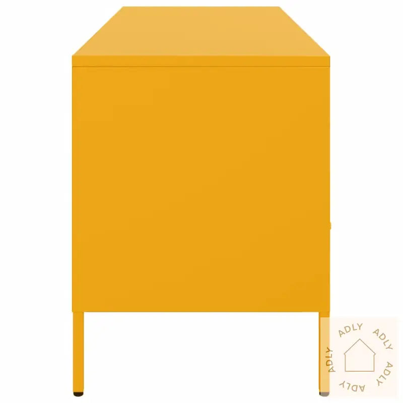 Tv-Benk Sennepsgul 100,5X39X50,5 Cm Stål