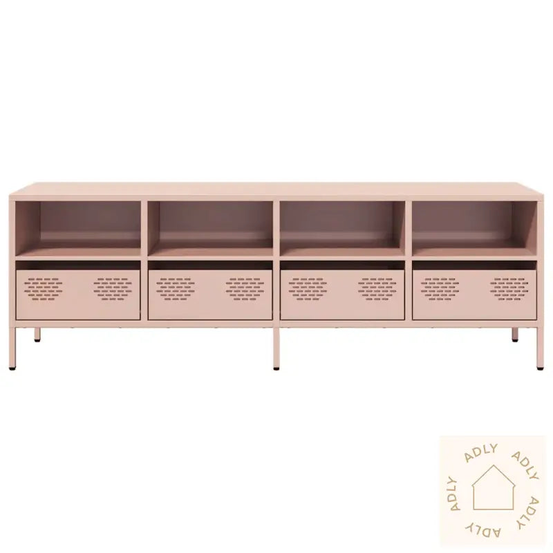 Tv-Benk Rosa 135X39X43,5 Cm Kaldvalset Stål