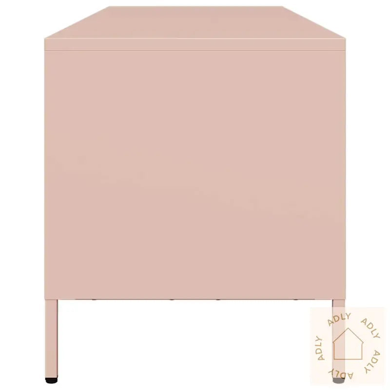 Tv-Benk Rosa 135X39X43,5 Cm Kaldvalset Stål