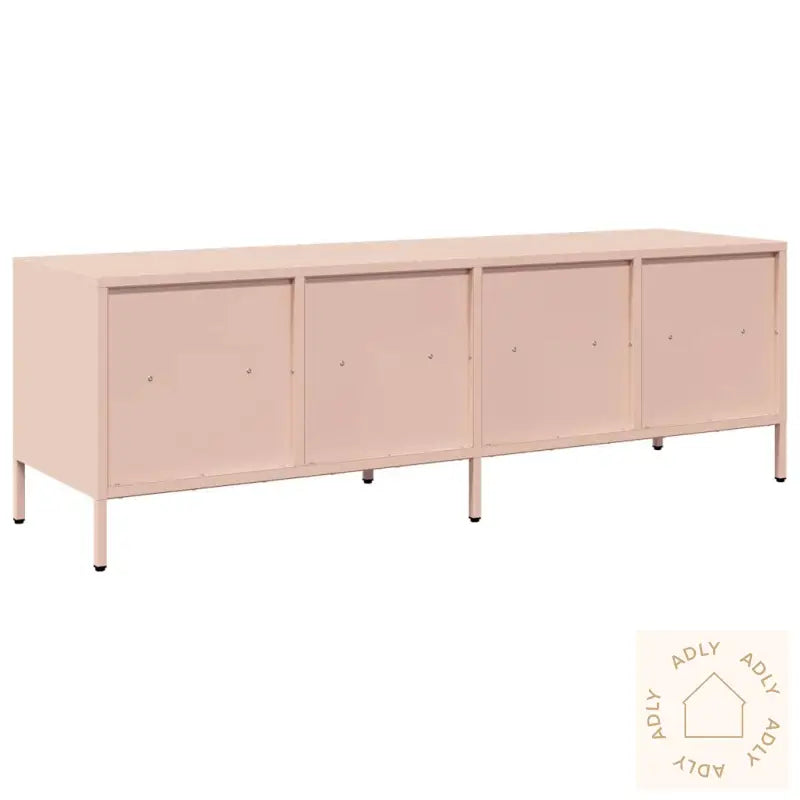 Tv-Benk Rosa 135X39X43,5 Cm Kaldvalset Stål