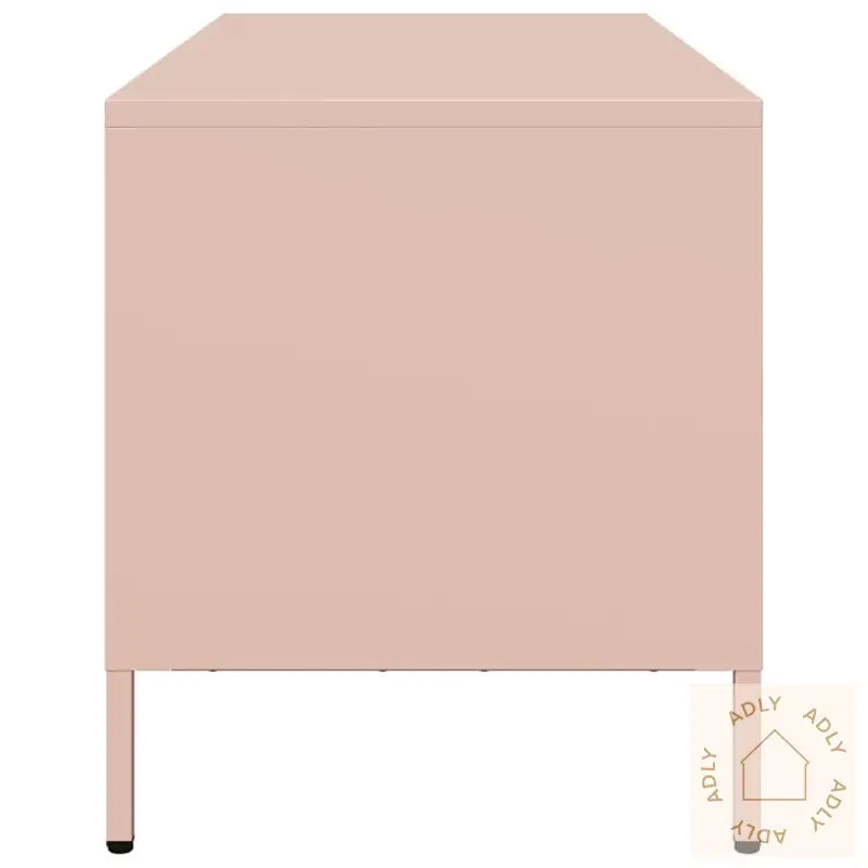 Tv-Benk Rosa 68X39X43,5 Cm Kaldvalset Stål