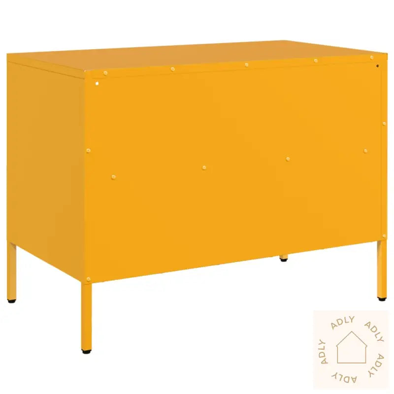 Tv-Benk Sennepsgul 68X39X50,5 Cm Stål